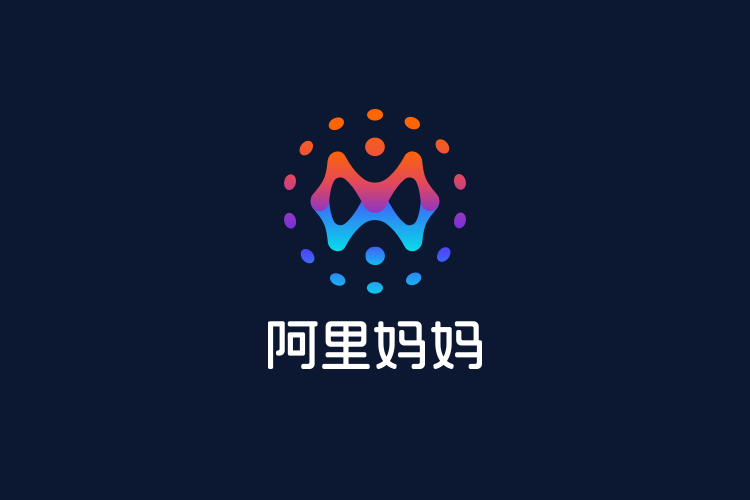 阿里妈妈LOGO，阿里妈妈标志，阿里妈妈品牌形象设计